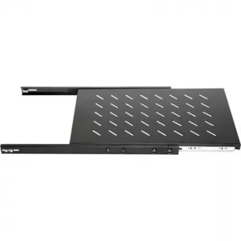 Étagère coulissante DSIT DS-UH80 1U pour baie, charge 18 kg, profondeur 640 mm, noir