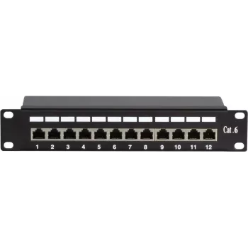 Panneau de brassage DSIT DS-10Patch6-12FTP 10 pouces 12 ports FTP CAT6