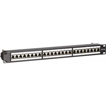 Panneau de brassage DSIT CAT 6a STP 24 ports 19 pouces pour baie