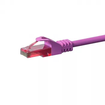 Câble réseau DSIT CAT6, U/UTP, 50 mètres, rose, 100 % cuivre (DC-69-500)