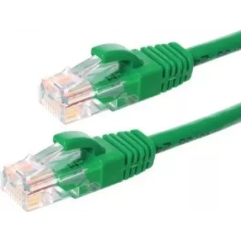 Câble de raccordement réseau DSIT CAT5e U/UTP, 20 m, vert, 100 % cuivre, RJ45, Gigabit Ethernet, 100 MHz