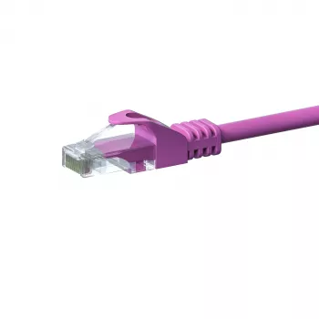 Câble réseau DSIT CAT5e U/UTP 20 m rose 100 % cuivre (DC-59-200)