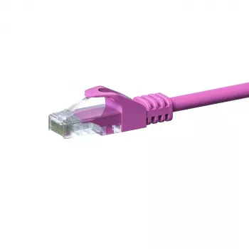 Câble réseau DSIT CAT 5e U/UTP 15 m rose CCA