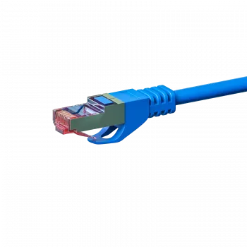 Câble de raccordement DSIT CAT 6 S/FTP LSOH, 0,25 m, bleu