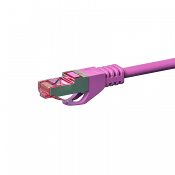 Câble de raccordement réseau DSIT Cat 6 S/FTP LSOH, 3 m, rose