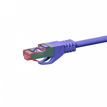 Câble réseau DSIT CAT 6 LSOH - S/FTP - 5 mètres - violet