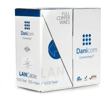 DSIT DANICOM CAT6 câble UTP 305m conducteur massif - LSZH (Dca)