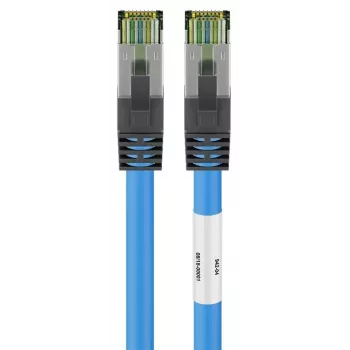 Câble de brassage réseau DSIT Cat8 S/FTP PiMF RJ45 1 m bleu