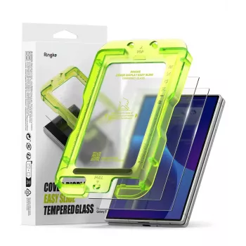 Ringke Cover Display Easy Slide protection d'écran en verre trempé, lot de 2, pour Samsung Galaxy Z Fold 8, transparent