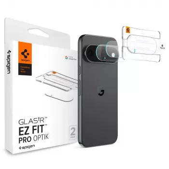 Protection d'objectif Spigen Optik Pro Glas.tR EZ Fit lot de 2 pour Google Pixel 11 Pro XL - transparente
