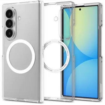Coque MagSafe SPIGEN Ultra Hybrid Pro pour Samsung Galaxy Z Fold 8 Ultra transparent/blanc