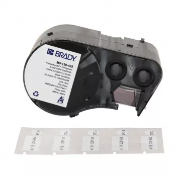BRADY M5-120-492 FreezerBondz Polyester Label Cartridge for BMP51/BMP53/M511, White, 12.70 mm x 21.34 m