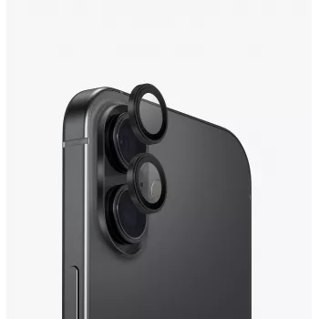 UNIQ Optix Protecteur d'objectif photo en aluminium pour iPhone 17 - Noir