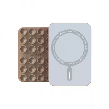 Support de téléphone à ventouse MagSafe Skinarma Stax pour tableau de bord et pare-brise, champagne