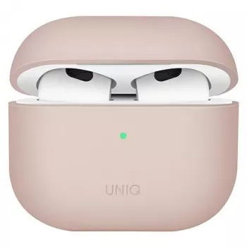 Coque en silicone UNIQ Lino pour Apple AirPods 3e génération - rose blush