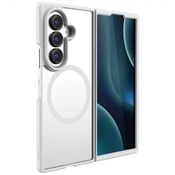 Coque de charge UNIQ Veren AF Magclick pour Samsung Galaxy Z Flip8, Smoky Frost