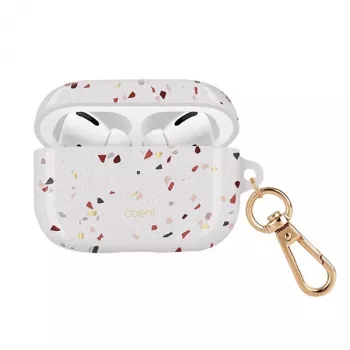 Coque UNIQ Coehl Terrazzo pour Apple AirPods Pro - blanc naturel