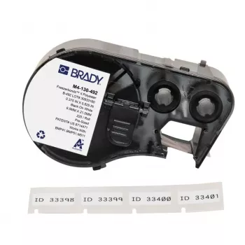 Ruban transfert thermique résine BRADY M4-130-492 R6600 pour BMP41/BMP51/BMP53/M511, Noir, 45,72 mm x 22,86 m