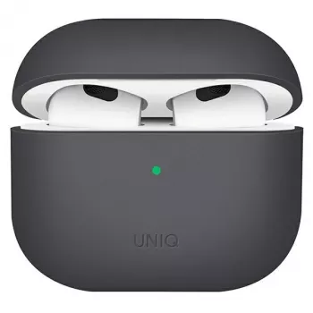 Coque en silicone UNIQ Lino pour AirPods de 3e génération Gris cendré