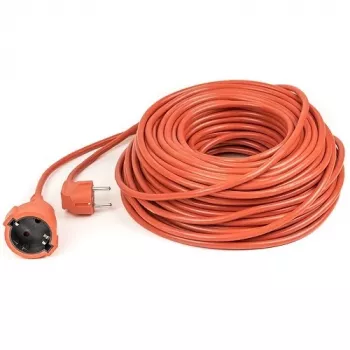 POWER PLANT, LLC rallonge renforcée 40 m avec 1 prise Schuko, câble caoutchouc 3x2,5 mm², IP44, 16A, 230V, noir