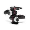 Manfrotto MHXPRO-3WX 3-Way Pan/Tilt Head with Retractable Levers, Aluminum, 8kg Load Capacity, Quick Release Plate 200PL-14, Black