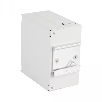 Boîtier de distribution pour rail DIN EFB OM4, 12x LC Pigtail, 6x coupleur LC duplex, gris clair