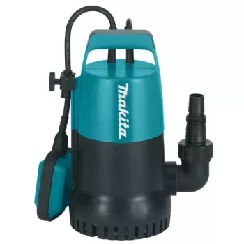 Pompe submersible Makita PF0300 300W, 8400 L/h, hauteur de refoulement 5 m, interrupteur à flotteur, câble 10 m