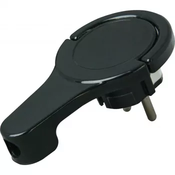 HEINRICH KOPP 172005030 Fiche plate Schuko avec support, 3x1,5 mm², noir