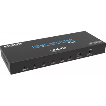 Répartiteur vidéo InLine®, 1x4, HDMI 4K/60Hz