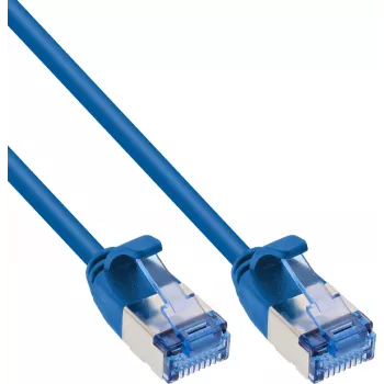 Câble patch InLine® Slim U/FTP PiMf Cat.6A bleu 1,5 m