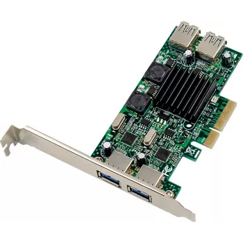 Carte d'interface PCIe InLine® USB 3.2 Gen.1, 4 ports, interne/externe