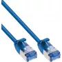 Câble patch slim InLine® Cat.6A U/FTP, 2 m, bleu, 10GbE, LSZH