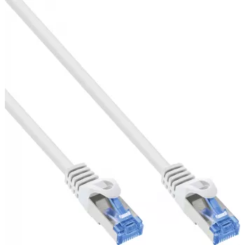 Câble patch INLINE B-72655W Cat.6A S/FTP LSZH, CCA, blanc, 0,50m, lot de 100