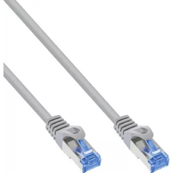 Câble patch INLINE B-72614 Cat.6A S/FTP LSZH, CCA, gris, 1,5m, lot de 70