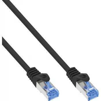Câble patch INLINE B-72601S Cat.6A S/FTP LSZH, CCA, noir, 1m, lot de 80