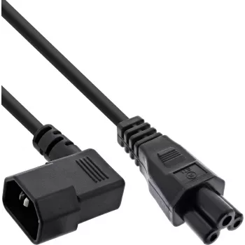 InLine® Câble d'alimentation, embase C14 coudée vers fiche C5, noir, 2 m