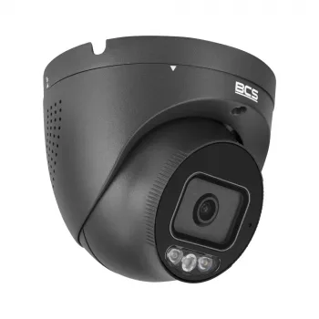 Caméra IP dôme extérieure BCS 8MP avec analyse IA, objectif 2,8 mm, Smart IR 30 m, IP67 & IK10