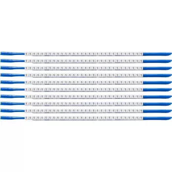 Manchon à clip marqueur de câble Brady SCN-07-1, légende 1, blanc, pour diamètre de câble 1,9-2,4 mm, 300 pièces