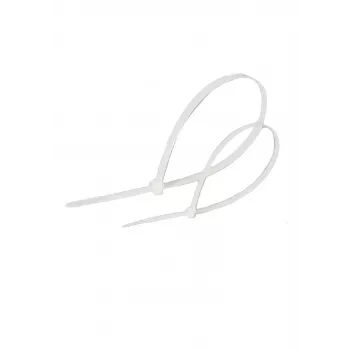 Attache-câbles en nylon blanc LANVIEW LVT551025-2.5MM-200MM 2,5 x 200 mm, lot de 100