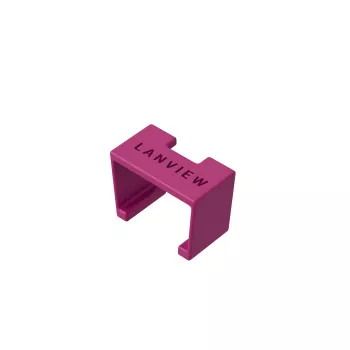 Clips de câble LANVIEW SmartClicks 20 pièces noirs autocollants gestion de câbles