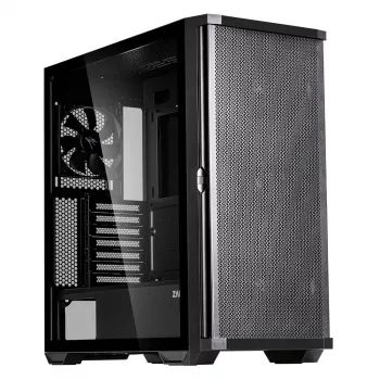 Boîtier moyen tour ATX Zalman Z10, noir, verre trempé, 4 ventilateurs ARGB