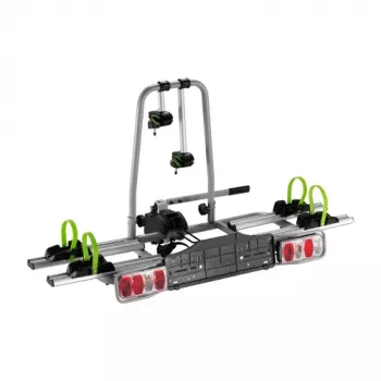 Porte-vélos sur attelage LUMI LEGEND CORPORATION pour 2 vélos électriques, 60 kg, pliable, fonction basculante, panneau d'éclairage intégré