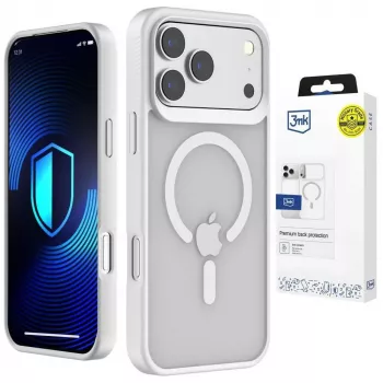 3MK Smoke MagCase pour Apple iPhone 17 Pro - blanc