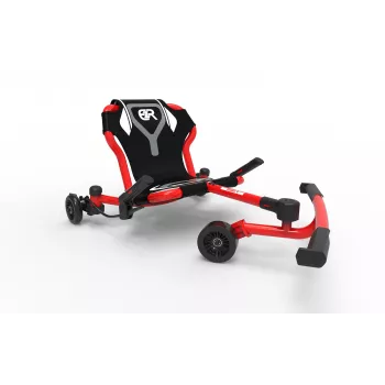 EzyRoller Drifter X Kart à dérive propulsé par les jambes pour enfants de 4 à 12 ans et plus, rouge
