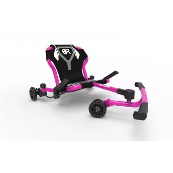 Kart à dérive à propulsion pédestre EzyRoller Drifter X, 4-12 ans, rose