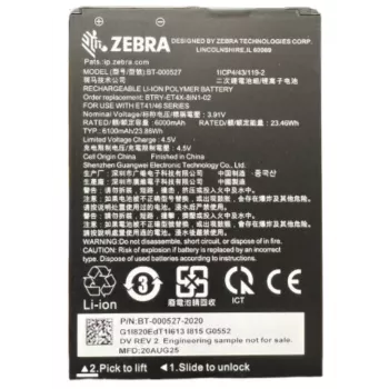 Zebra Batterie de tablette - PowerPrecision+ - Lithium-ion