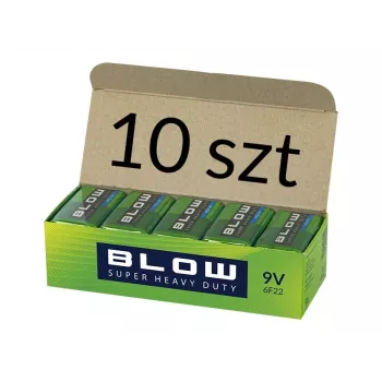 Pile 9V 6F22 Super Heavy Duty 10 pièces