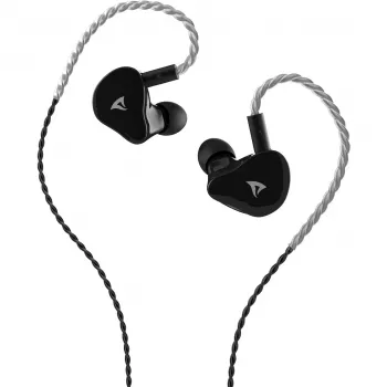 Sharkoon Stealthbite IEM casque gaming intra-auriculaire avec micro perche amovible, USB-C/USB-A/3,5 mm, noir