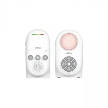 Chillax CB210 babyphone audio numérique DECT avec fonction interphone, capteur de température et veilleuse, blanc