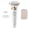 Braun Silk-épil 9 Flex SES9-011 épilateur 3D, humide et sec, blanc/or